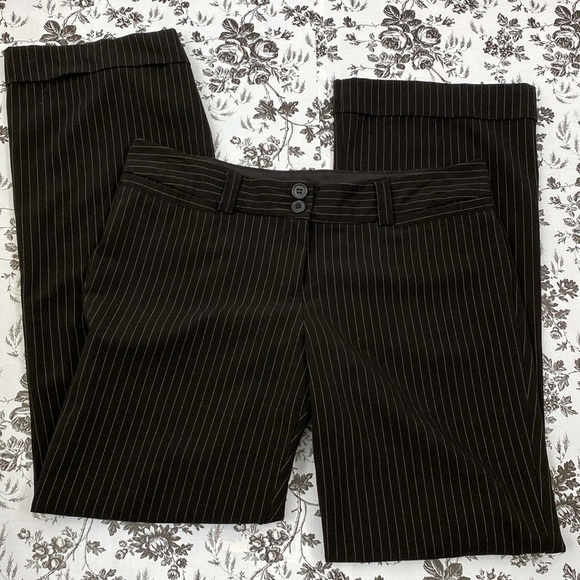 Y2K Dana Black Pin Striped Dress Pants Size 13 Juniors - Picture 3 of 8